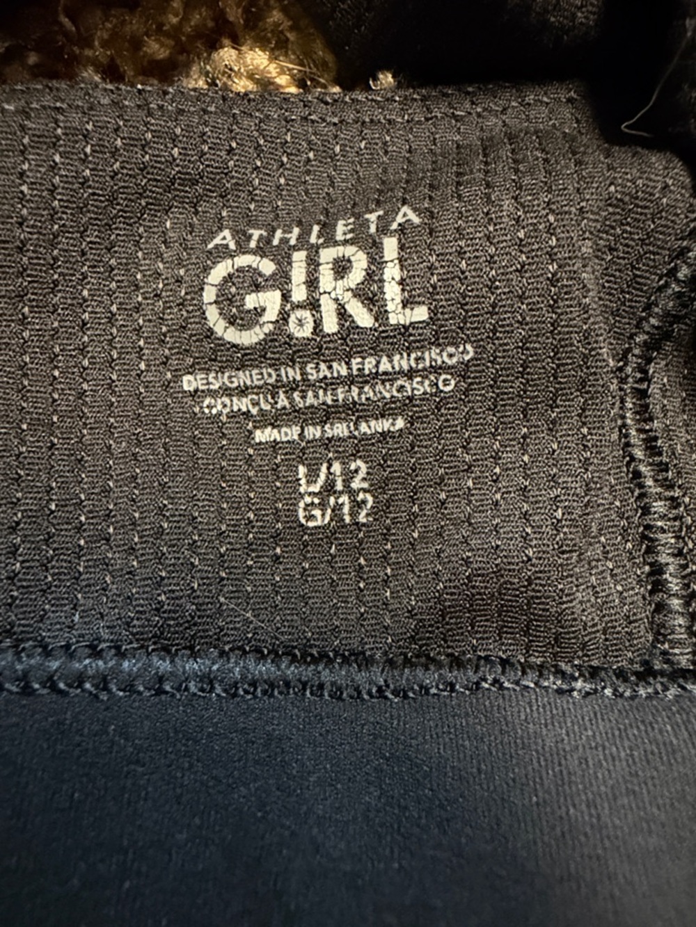 Athleta Girl Black Crisscross Sports Bra - L - Picture 2 of 4